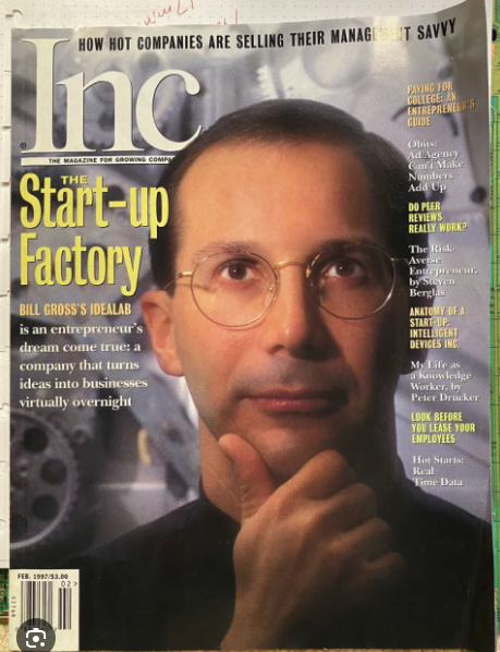 Inc Magazine 1997 cover featuring Bill Gross of Idealab